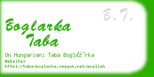 boglarka taba business card